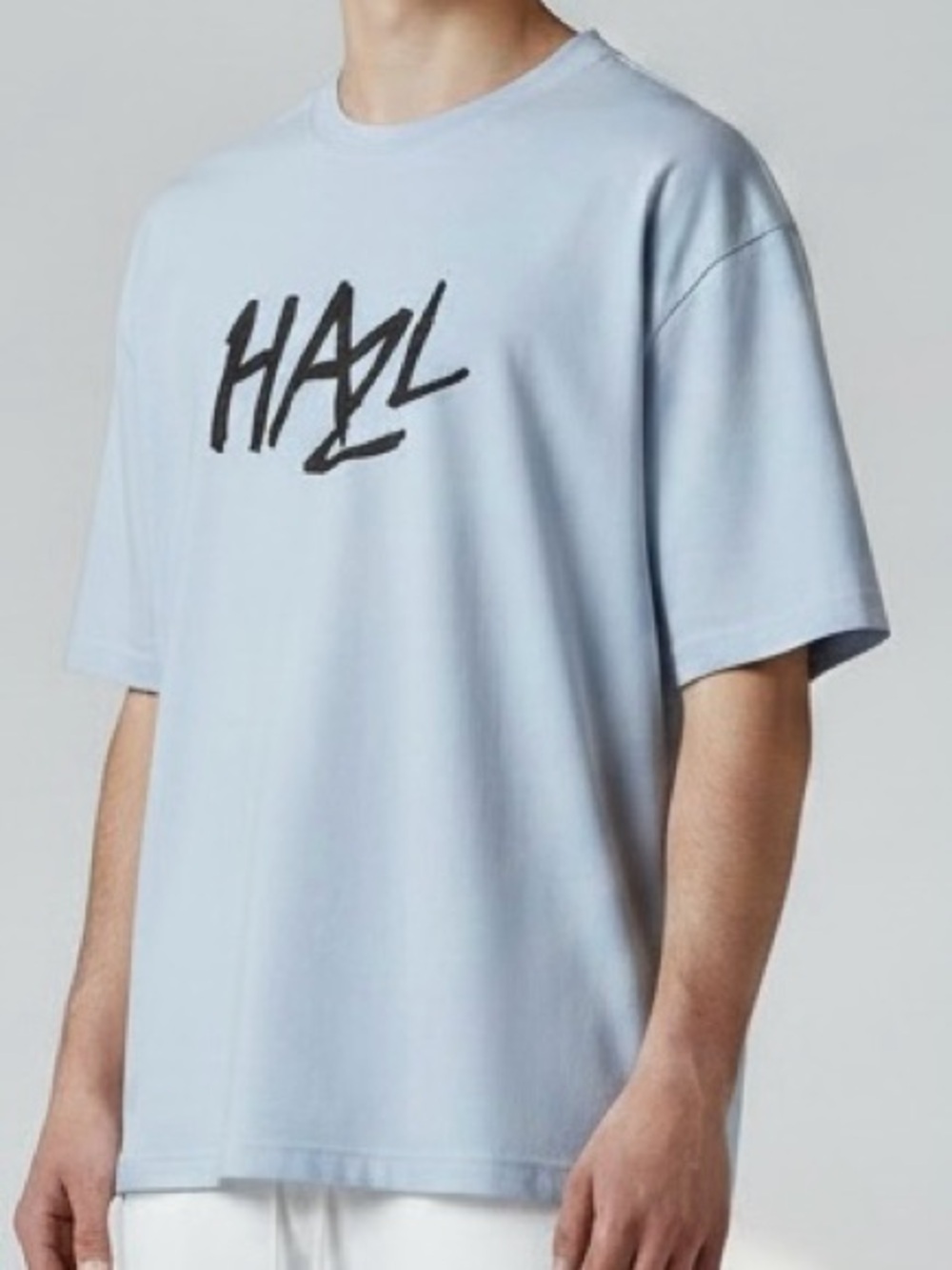 HAZL Graphic Print White T-Shirt XL 100% Cotton Streetwear Tee